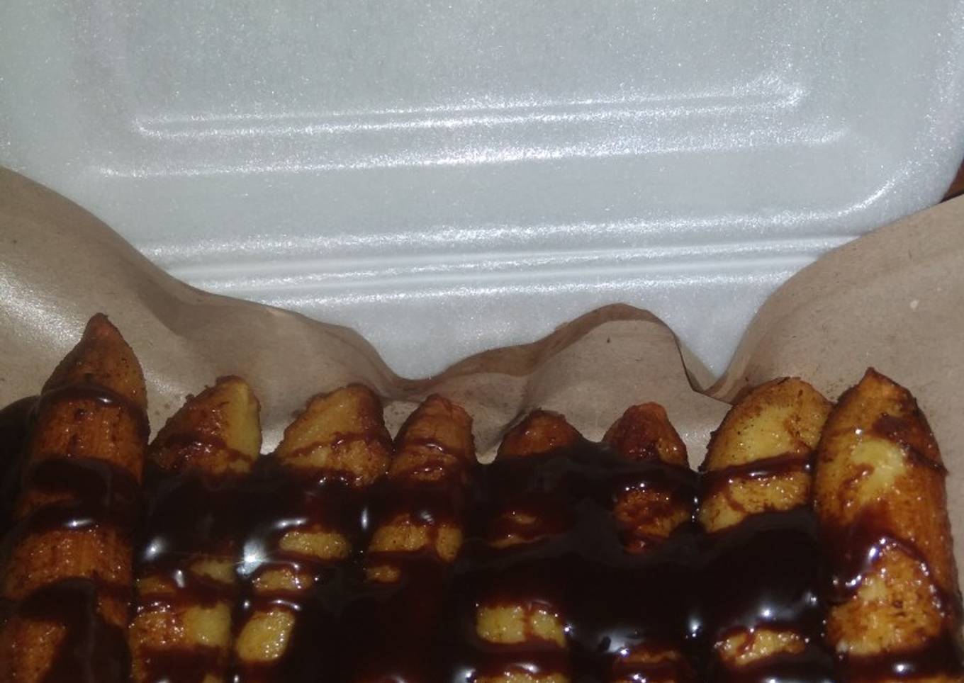 Pisang goreng SKM