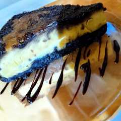 Una foto de Chocoflan