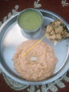 उपवास थाळी - भगर, बाटाटा भाजी, शेंंगदाणा आमटी (upwas thali recipe in marathi) रेसिपी चे मुख्य फोटो 