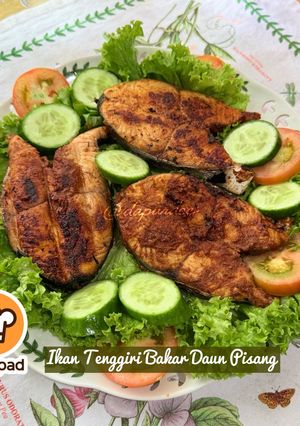 Gambar 👩‍🍳Ikan Tenggiri Bakar Daun Pisang