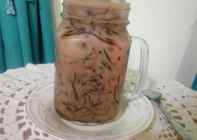 Bagaimana Menyiapkan Es Cappucino Cincau (capcin) #67, Lezat Sekali