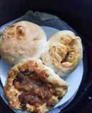 Bánh bao xá xíu (hấp/nướng bằng nồi chiên không dầu)