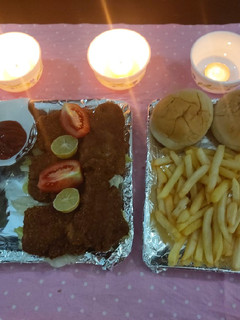 A picture of Fish and chips/ famous UK restaurants recipe /specialy for eid.