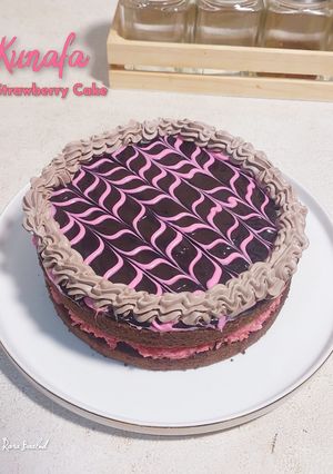 Foto resep Kunafa Strawberry Cake