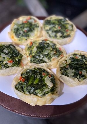 Una foto de Canastitas de espinaca