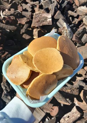 Una foto de Hotcakes de avena y banana