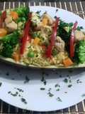 Arroz con Verduras y Berenjena 🍆 #39
