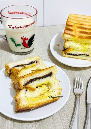 Foto resep Roti Bakar Bandung Coklat Keju