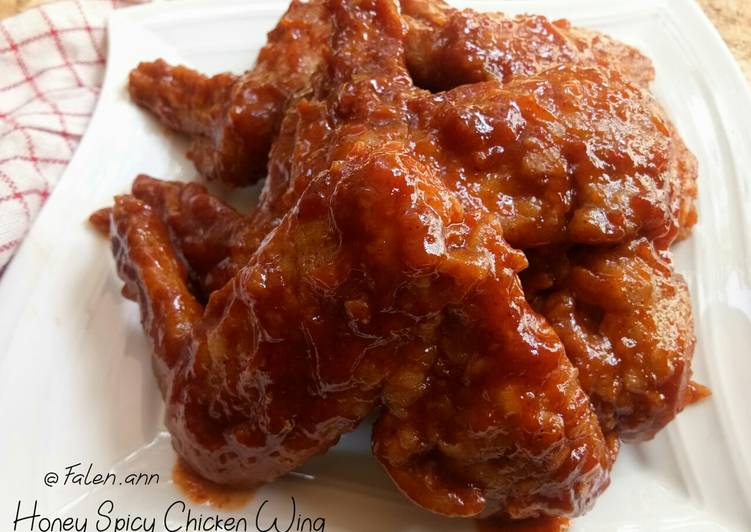 10 Resep: Honey spicy chicken wing Kekinian