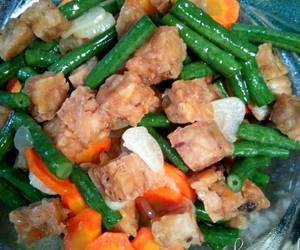Resep Mudah Oseng tempe kacang panjang+wortel Enak Sempurna