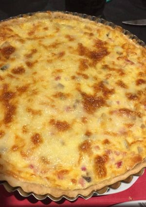 Una foto de Quiche de champiñones