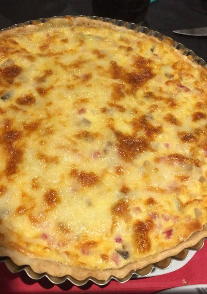 Una foto de Quiche de champiñones