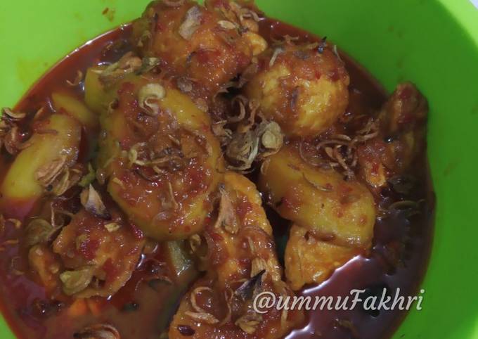 Tahu Telor Kentang Bumbu Bali