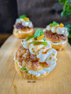 Foto resep Choux Au Craquelin Cendol Dawet / Soes isi Cendol Dawet