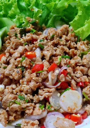 รูปของ ลาบหมูสับ (คีโต)