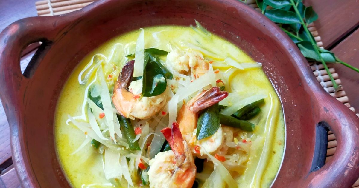 Kates Muda Kuah Kari udang