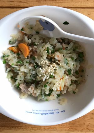 Hình của món Nui sao xào thịt rau củ.