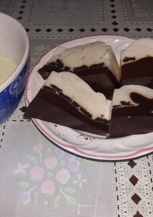 Foto resep Puding susu oreo lapis