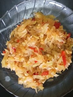 Foto resep Tumis pepaya muda pedas