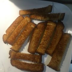 A picture of Toast sticks.
