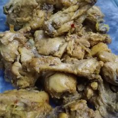 A picture of Steam smoked chicken.