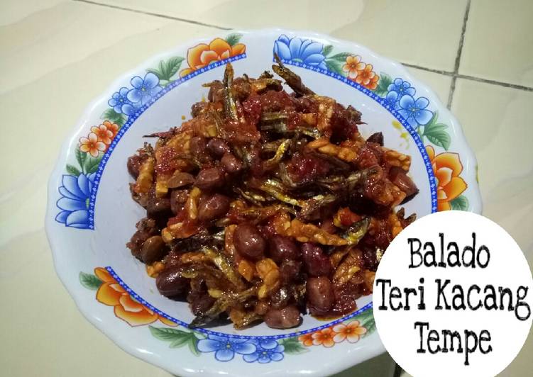 Resep: EnakBalado Teri Kacang Tempe
