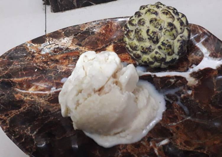 Recipe of Super Quick Homemade Sitafal (custard apple) ice cream