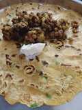 Thalipith with moong vegitable