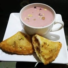 A picture of Kashmiri Chai(pink tea)😍☕.