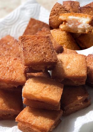 Foto resep Menbosha | Roti Goreng Udang | Shrimp Toast | 멘보샤