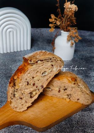 Foto resep Cheese Seeds Sourdough Bread