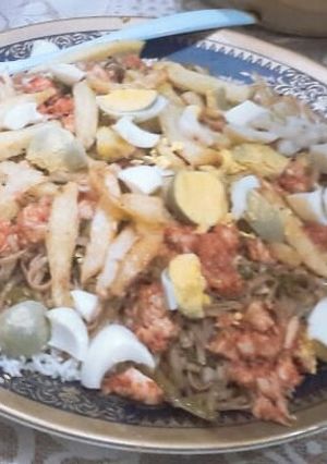 A picture of Singaporean Rice.
