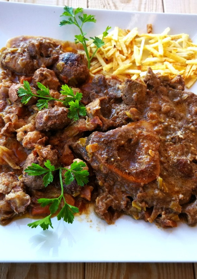 Una foto de Ossobuco de ternera con castañas y especias