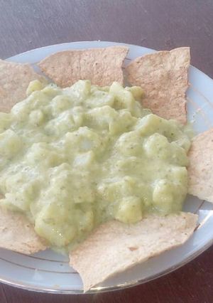Una foto de Botana de papas con mayonesa