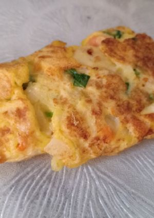 Foto resep MPASI BB Booster 10-12 bulan Ommelete Kentang