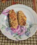 Рулетики из индюшки с овощами и грибами