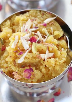 A picture of Moong dal halwa.