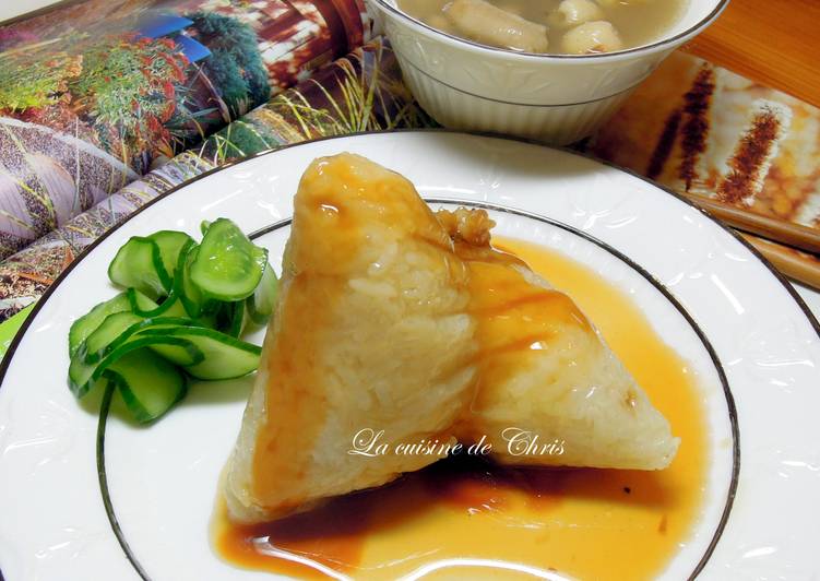 [米食] 粽子，四神湯＆醃小黃瓜