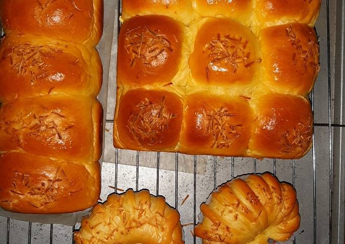 Cara Bikin Roti Sobek KSB filling keju manis Anti Gagal
