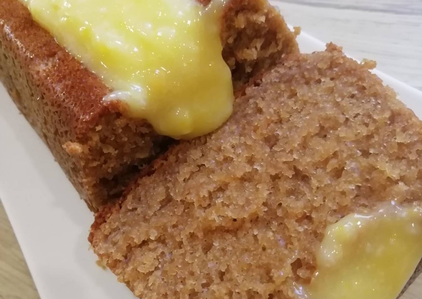 Cake nature et son lemon curd