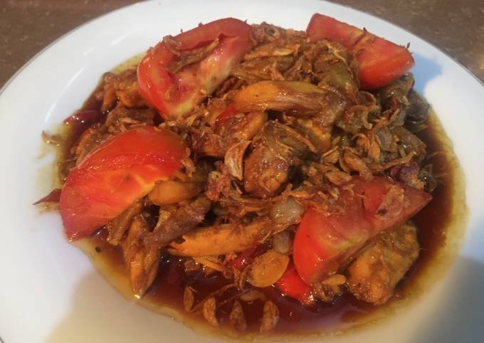 Cara Gampang Membuat Ayam gongso, Enak Banget