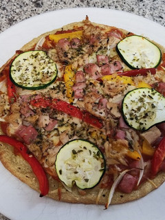 Una foto de Pizza con masa de quinoa