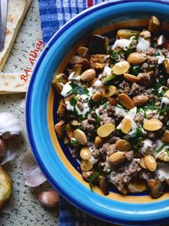 صورة لوصفة فتة مقدوس