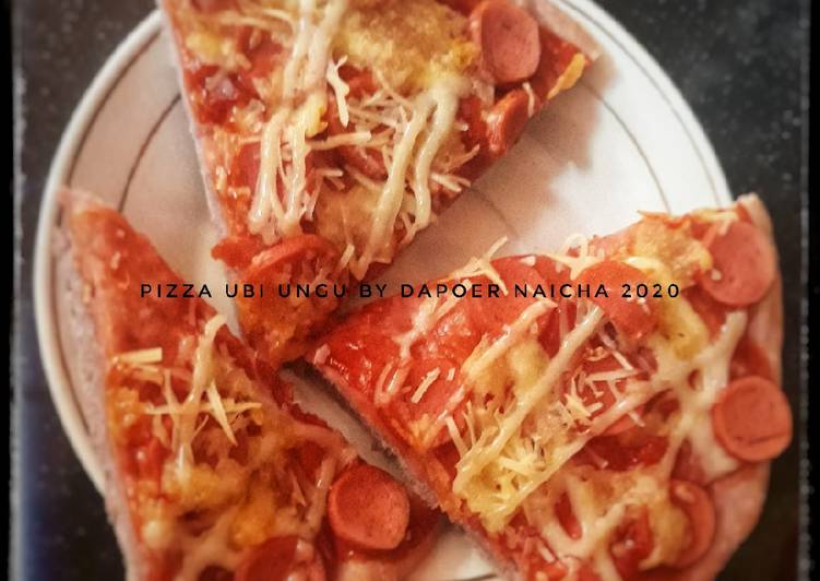 Pizza dan donat ubi ungu