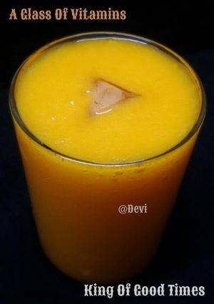 A picture of Mango Sarsaparilla Sherbet.