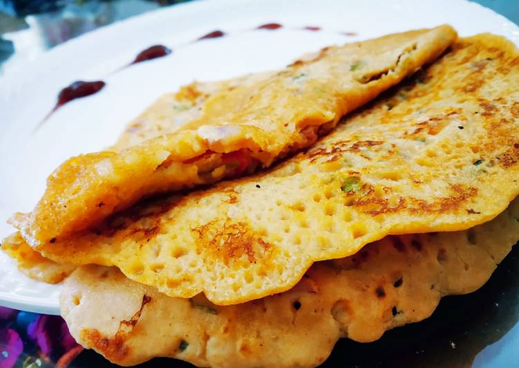 How to Make Ultimate Aate aur besan ka instant dosa