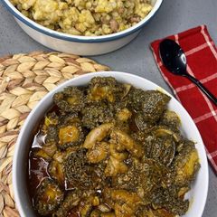 Honeycomb (Cow Stomach & Intestine) Tripe Stew/Curry A picture of Honeycomb (Cow Stomach & Intestine) Tripe Stew/Curry.