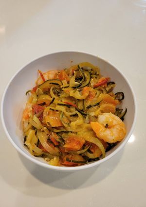 A picture of Shrimp and Pasta.