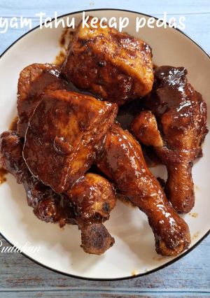 Foto resep 92.Ayam tahu kecap pedas