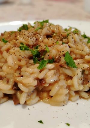 Foto di Risotto con Funghi Pleurotus